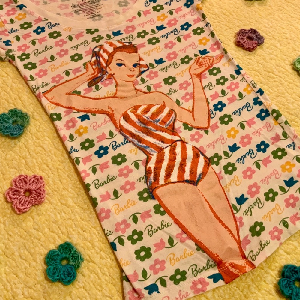 SOLD Vintage Barbie Swimsuit Shirt Nostalgic Collection - Picture 4 of 9